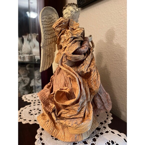Vintage Gold Gown Angel Tree Topper - Picture 6 of 7